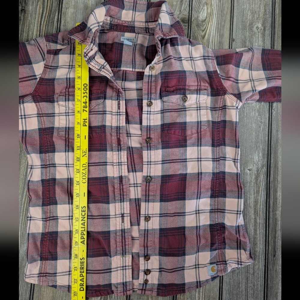 Carhartt Womens Plaid Shirt - Pink and Black